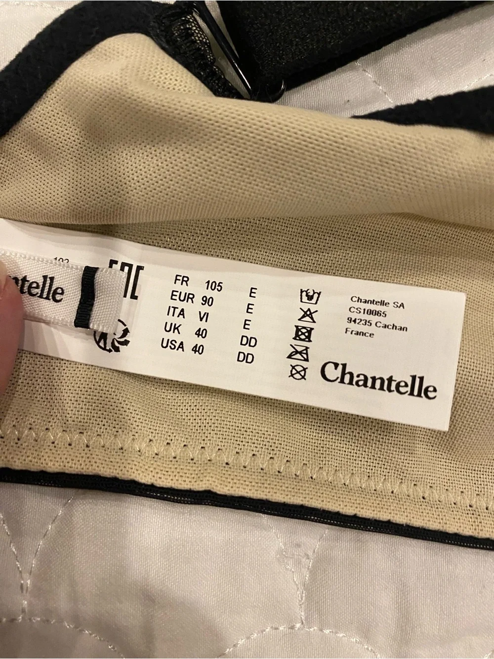 Chantelle Black Lace Bra NWT 40DD